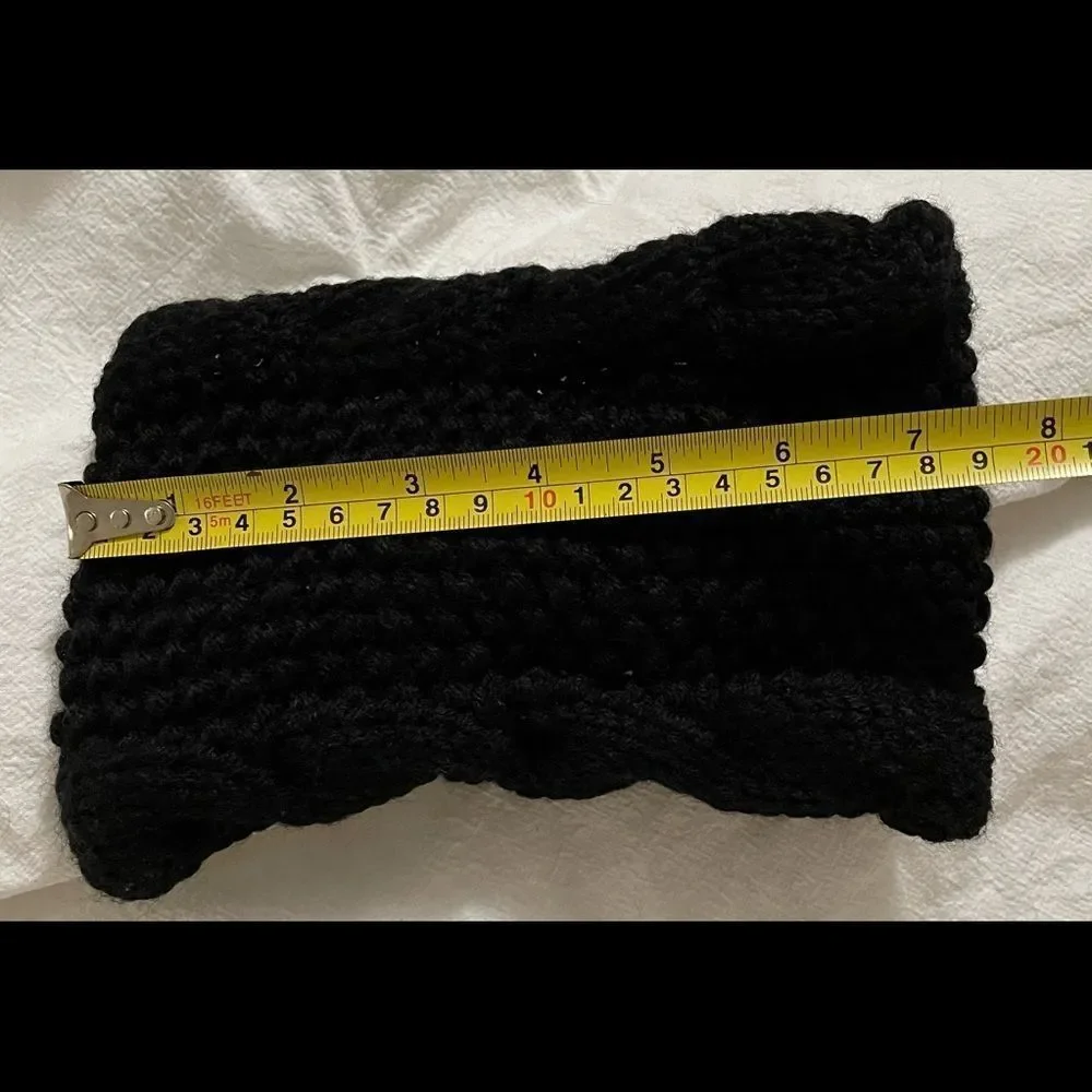 Knitted knot warm Headband